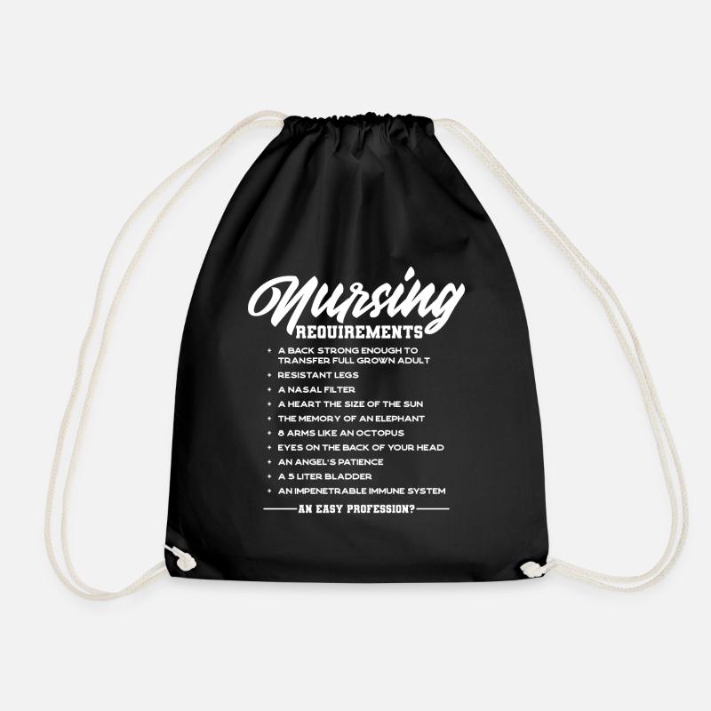 Infirmière, infirmière - Sac de sport léger - noir