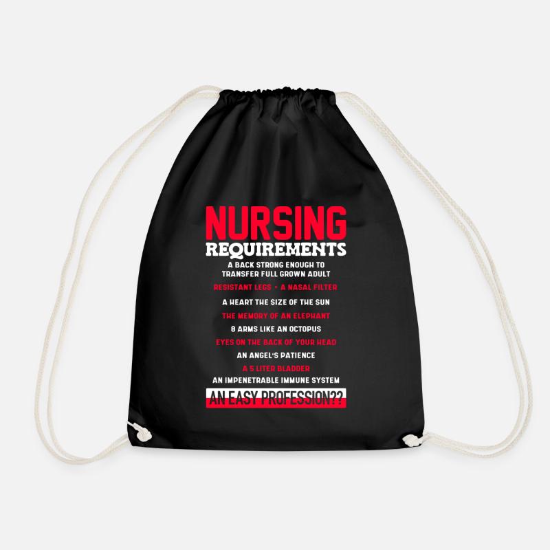 Infirmière, infirmière - Sac de sport léger - noir