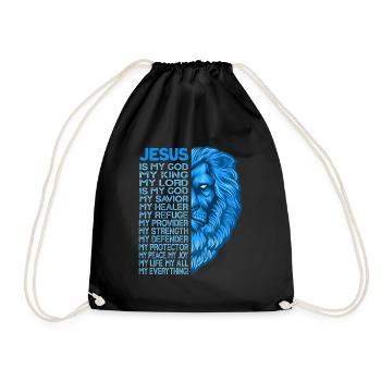 Dieu Bible Jérémie Christianisme religion - Sac de sport léger - noir - Devant