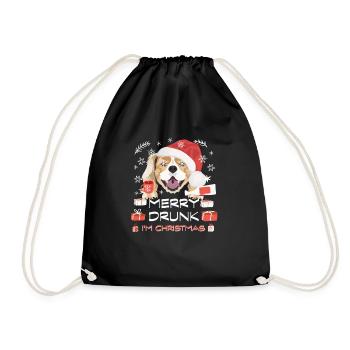 Marché de Noël King Charles Spaniel - Sac de sport léger - noir - Devant