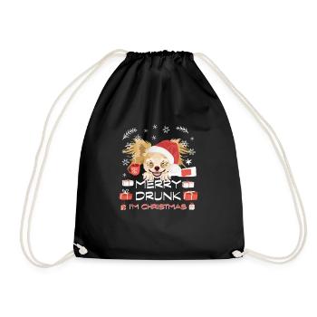 Chihuahua Weihnachtsmarkt - Turnbeutel - Schwarz - Vorne