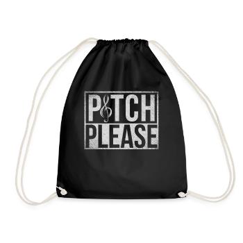 Opera singer, voice, opera - Drawstring Bag - black - Front