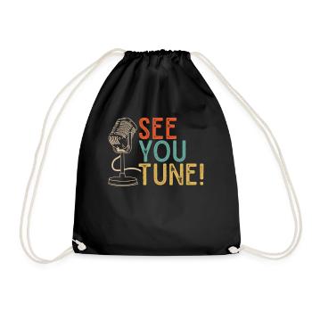Opera singer, voice, opera - Drawstring Bag - black - Front
