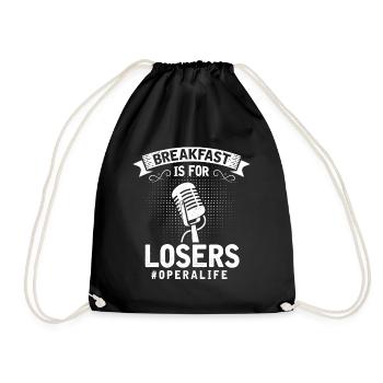 Opera singer, voice, opera - Drawstring Bag - black - Front