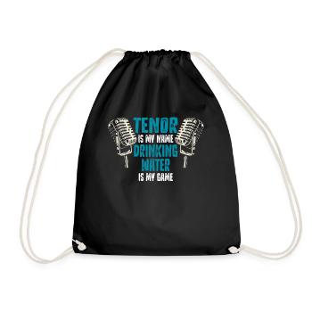 Opera singer, voice, opera - Drawstring Bag - black - Front
