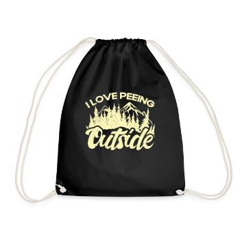 Camping Gift Drôle de dicton pour les campeurs - Sac de sport léger - noir - Devant