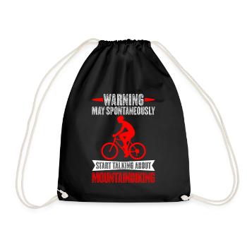 VTT de descente vététistes - Sac de sport léger - noir - Devant