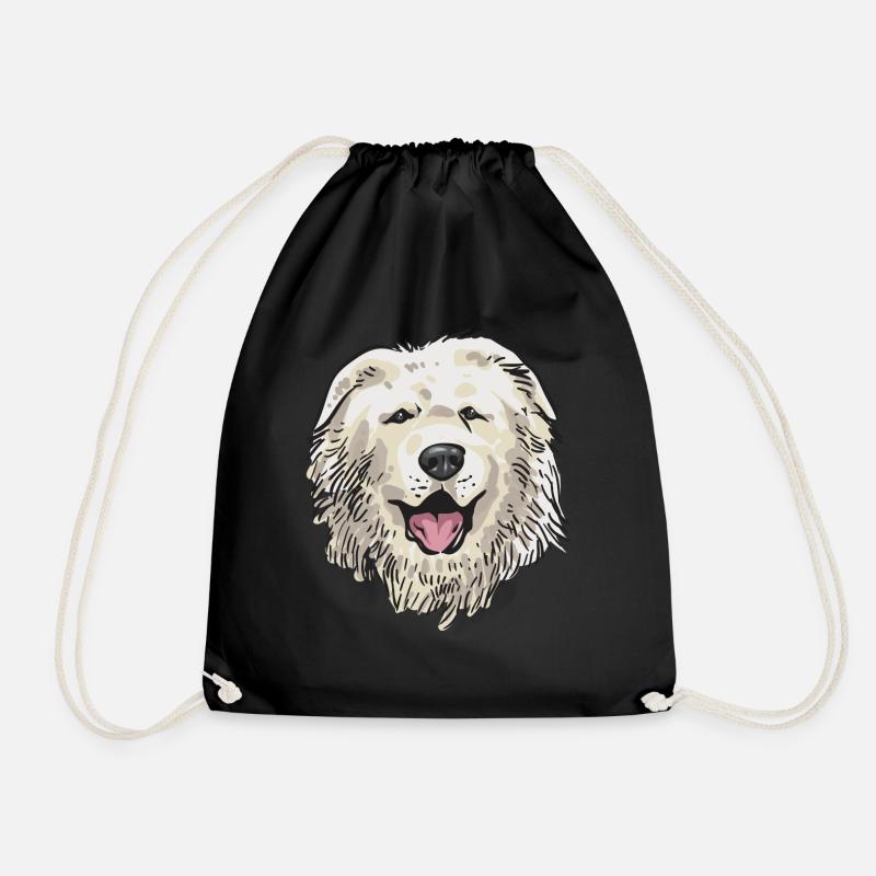 Pyrenäenberghund Patou Hund Geschenk - Turnbeutel - Schwarz