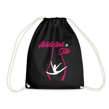 Air winner. Air silk - Drawstring Bag - black - Front