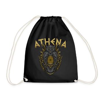 Athéna Mythologie grecque - Sac de sport léger - noir - Devant