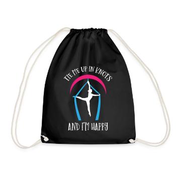 Air winner. Air silk - Drawstring Bag - black - Front