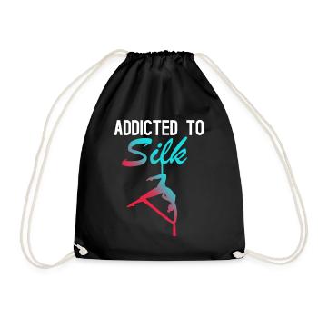 Air winner. Air silk - Drawstring Bag - black - Front