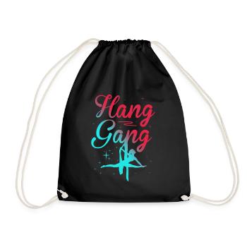 Air winner. Air silk - Drawstring Bag - black - Front
