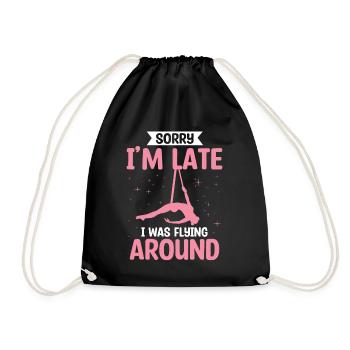 Air winner. Air silk - Drawstring Bag - black - Front
