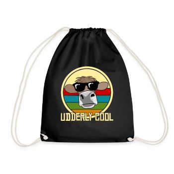 Cow Farmer Calf Farm Calf Cows - Drawstring Bag - black - Front