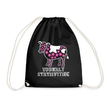 Cow Farmer Farmer Cows - Drawstring Bag - black - Front