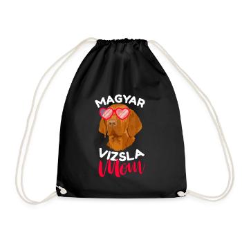 Magyar Vizsla mom Ungarischer Vorstehhund - Turnbeutel - Schwarz - Vorne