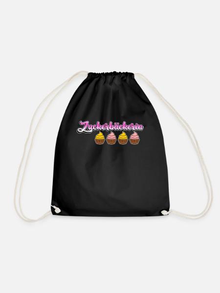 Konditorin Cupcakes Zuckerbäckerin - Turnbeutel - Schwarz