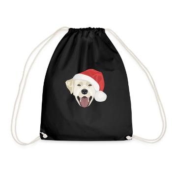 Joyeux Noël Labrador - Sac de sport léger - noir - Devant