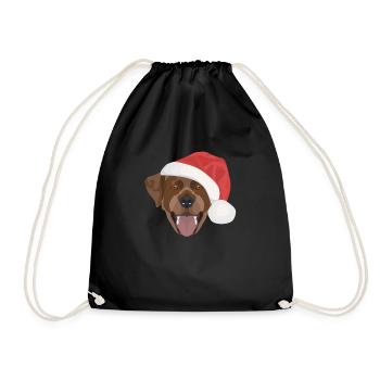 Joyeux Noël Labrador - Sac de sport léger - noir - Devant