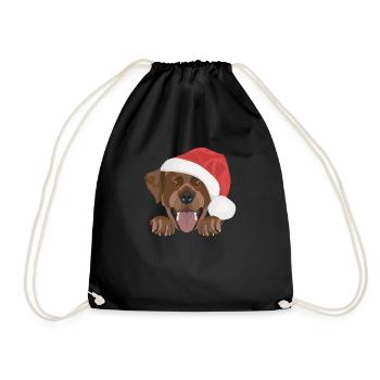 Joyeux Noël Labrador - Sac de sport léger - noir - Devant