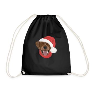 Joyeux Noël Labrador - Sac de sport léger - noir - Devant
