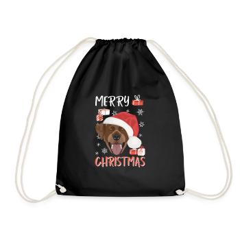 Joyeux Noël Labrador - Sac de sport léger - noir - Devant