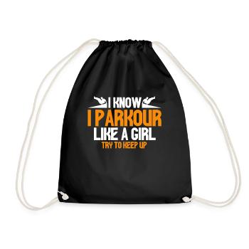 Parkour Cadeau Freerunning Parkour Runner - Sac de sport léger - noir - Devant