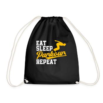 Parkour Cadeau Freerunning Parkour Runner - Sac de sport léger - noir - Devant