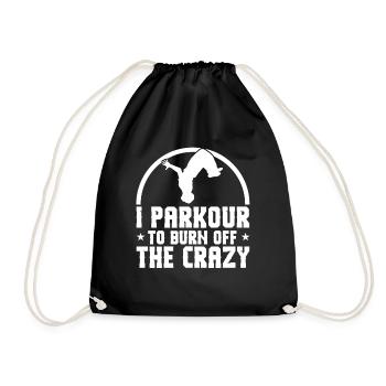 Parkour Cadeau Freerunning Parkour Runner - Sac de sport léger - noir - Devant