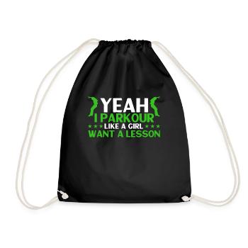 Parkour Cadeau Freerunning Parkour Runner - Sac de sport léger - noir - Devant