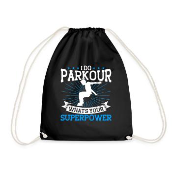 Parkour Cadeau Freerunning Parkour Runner - Sac de sport léger - noir - Devant