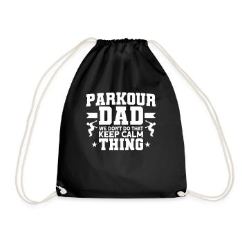 Parkour Cadeau Freerunning Parkour Runner - Sac de sport léger - noir - Devant