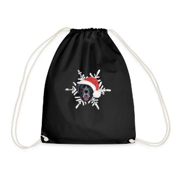 Joyeux Noël Labrador - Sac de sport léger - noir - Devant