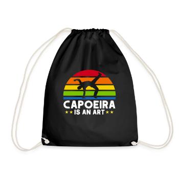 Capoeira Gift Brazil Martial Arts Capoeira - Drawstring Bag - black - Front