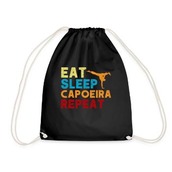 Capoeira Gift Brazil Martial Arts Capoeira - Drawstring Bag - black - Front