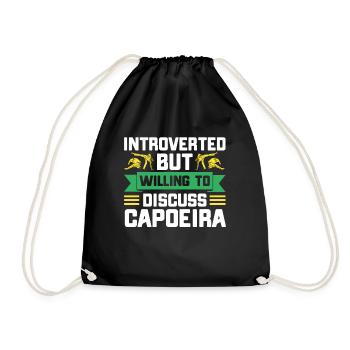 Capoeira Gift Brazil Martial Arts Capoeira - Drawstring Bag - black - Front