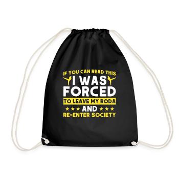 Capoeira Gift Brazil Martial Arts Capoeira - Drawstring Bag - black - Front