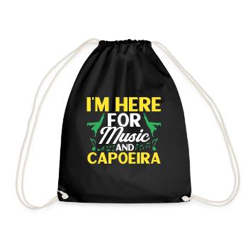 Capoeira Cadeau Brésil Arts Martiaux Capoeira - Sac de sport léger - noir - Devant