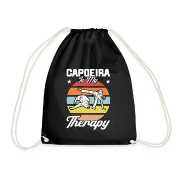 Capoeira Gift Brazil Martial Arts Capoeira - Drawstring Bag - black - Front