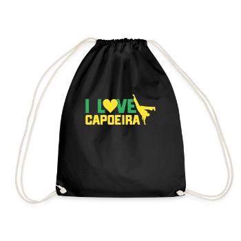 Capoeira Gift Brazil Martial Arts Capoeira - Drawstring Bag - black - Front