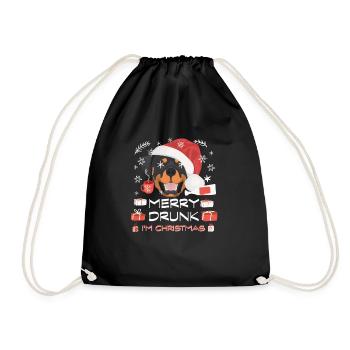 Rottweiler Christmas Market - Drawstring Bag - black - Front