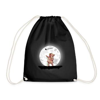 Cochon Lumières de Noël Farmer Noël - Sac de sport léger - noir - Devant