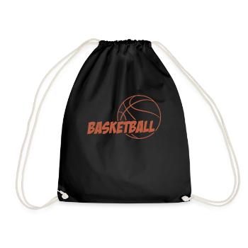 Joueurs de basket-ball - Sac de sport léger - noir - Devant