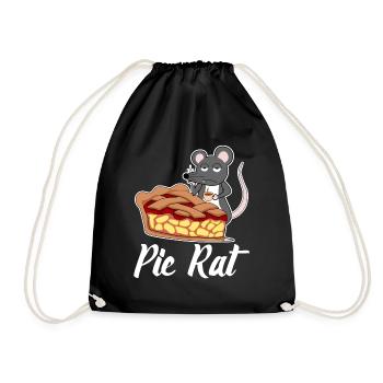 Pie Rat - Turnbeutel - Schwarz - Vorne