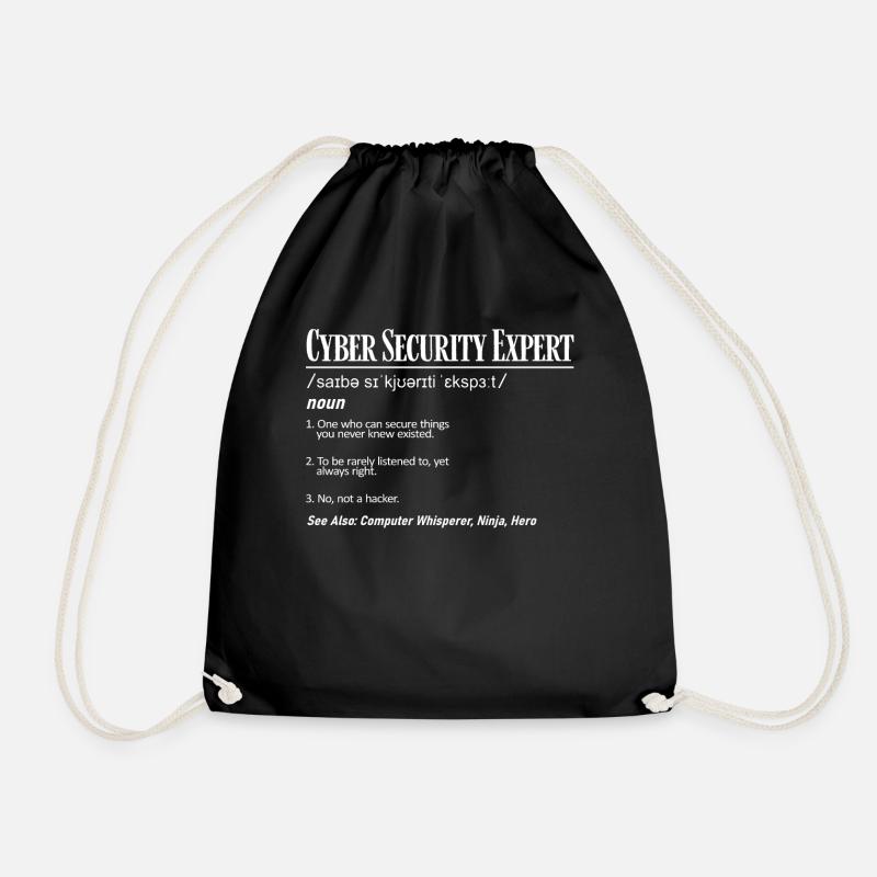 Expert en cybersécurité - Sac de sport léger - noir