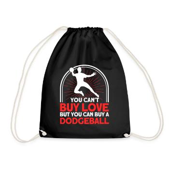 Dodgeball Player Gift Ball Jeux Dodgeball - Sac de sport léger - noir - Devant