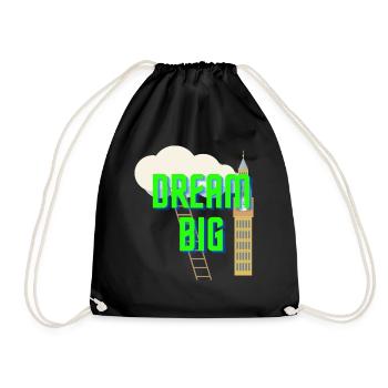 Dream Big - Turnbeutel - Schwarz - Vorne