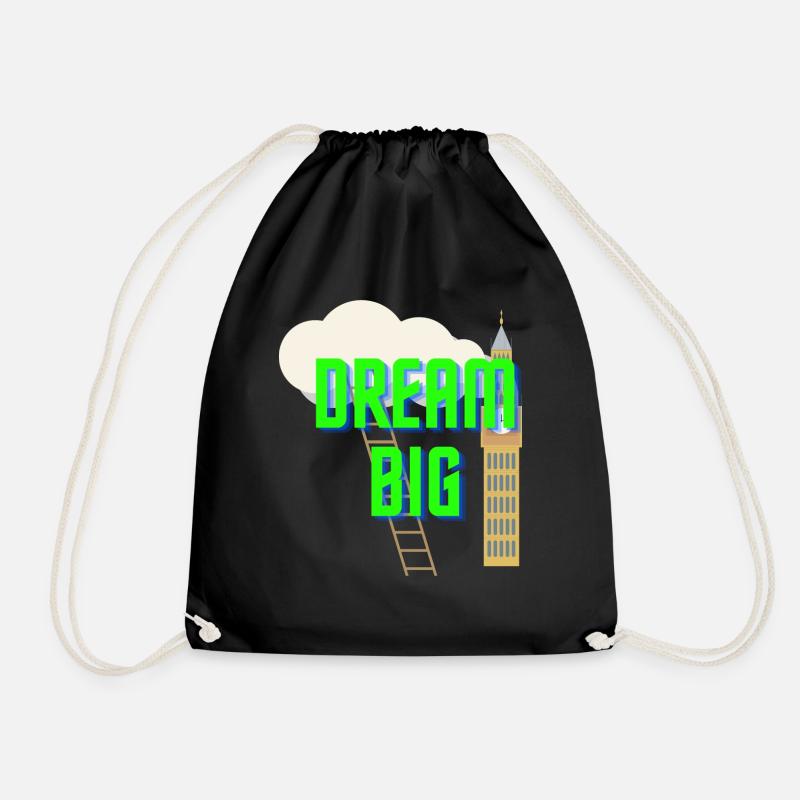 Dream Big - Turnbeutel - Schwarz