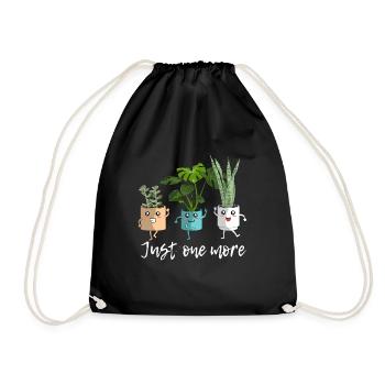 just one more - Pflanzen Gartenliebhaber - Turnbeutel - Schwarz - Vorne